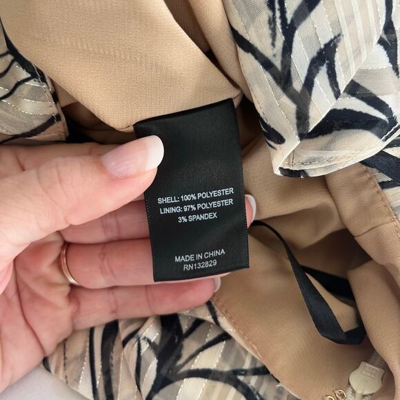 Michael Costello x Revolve NWT Abby Gown in Black and Ivory Dress, Size Small - Picture 8 of 10